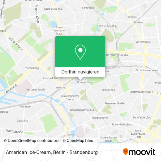 American Ice-Cream Karte