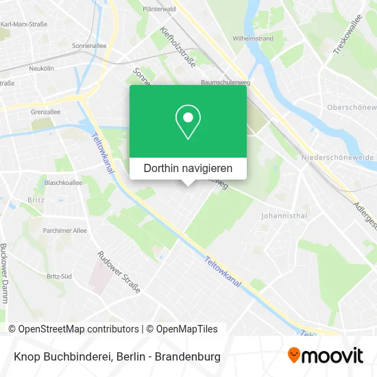 Knop Buchbinderei Karte