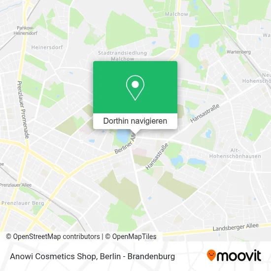 Anowi Cosmetics Shop Karte
