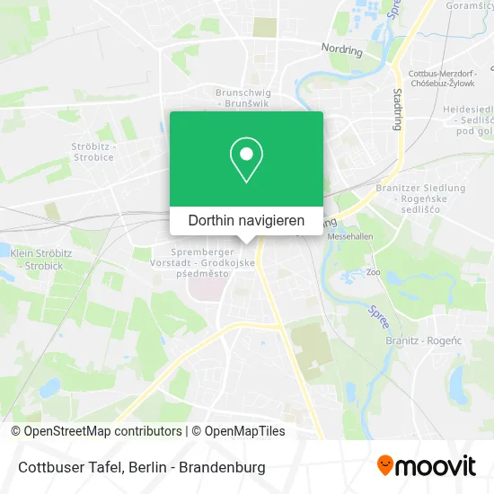 Cottbuser Tafel Karte