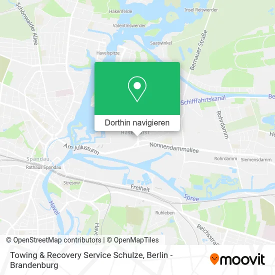 Towing & Recovery Service Schulze Karte