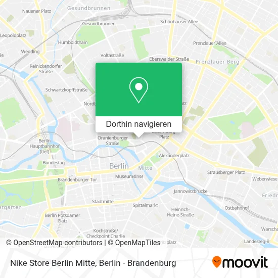 Nike Store Berlin Mitte Karte