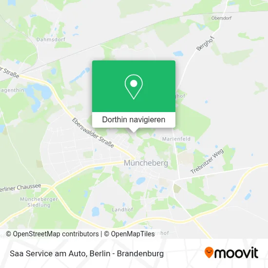 Saa Service am Auto Karte