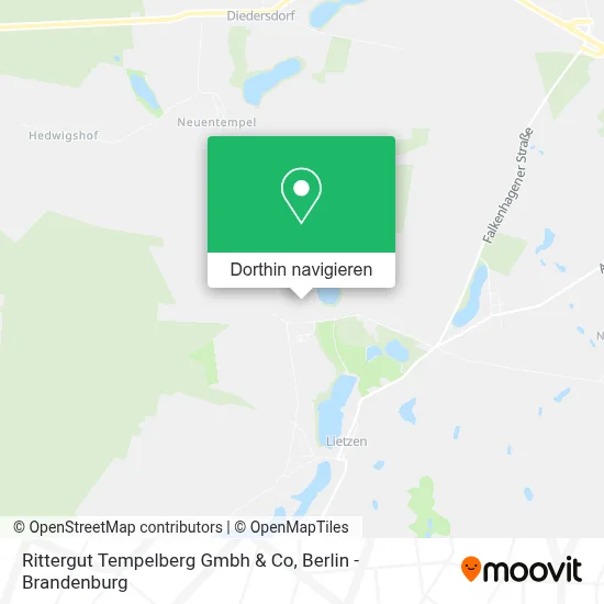 Rittergut Tempelberg Gmbh & Co Karte