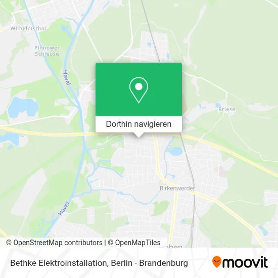 Bethke Elektroinstallation Karte