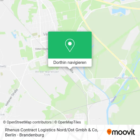 Rhenus Contract Logistics Nord / Ost Gmbh & Co Karte