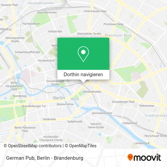 German Pub Karte