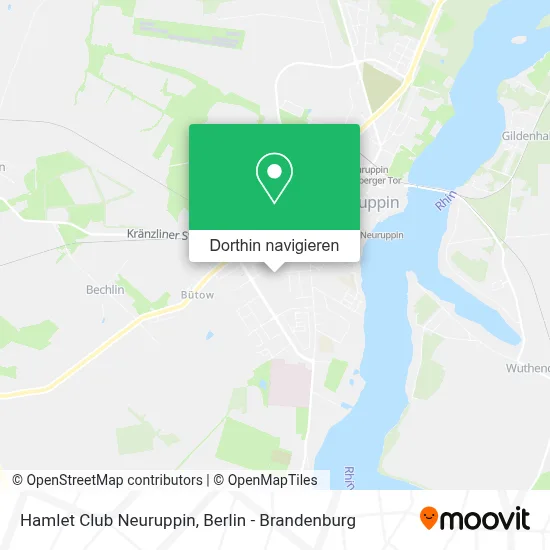 Hamlet Club Neuruppin Karte