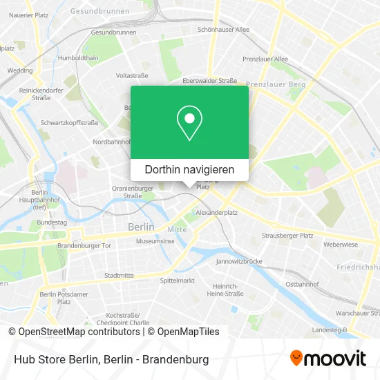 Hub Store Berlin Karte