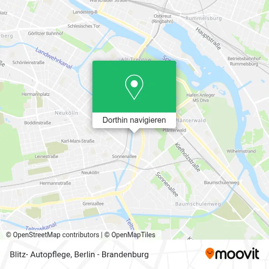 Blitz- Autopflege Karte