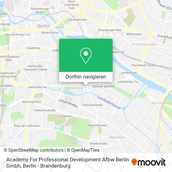 Academy For Professional Development Afbw Berlin Gmbh Karte
