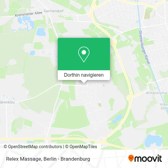 Relex Massage Karte