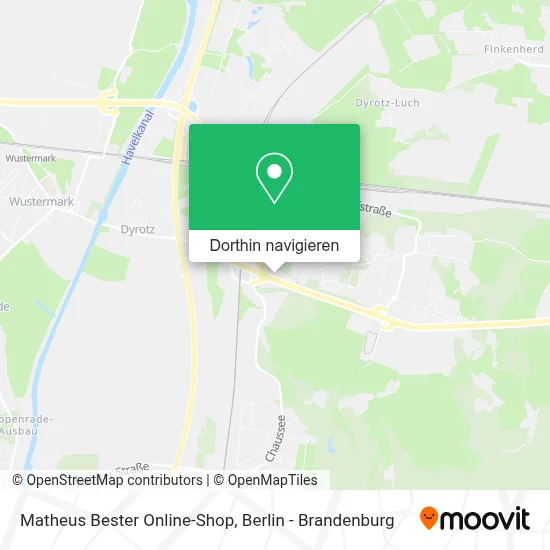 Matheus Bester Online-Shop Karte