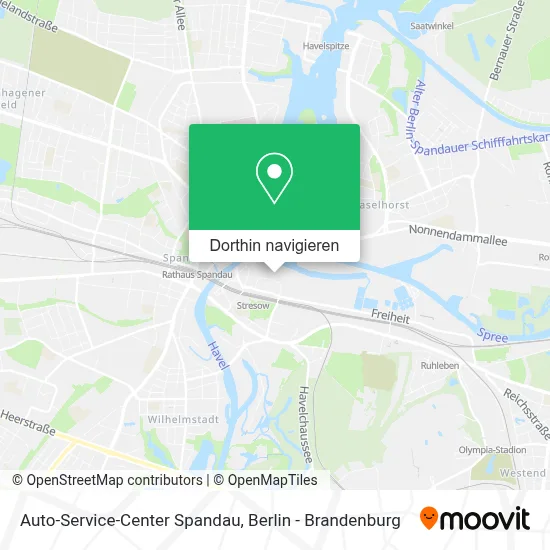 Auto-Service-Center Spandau Karte