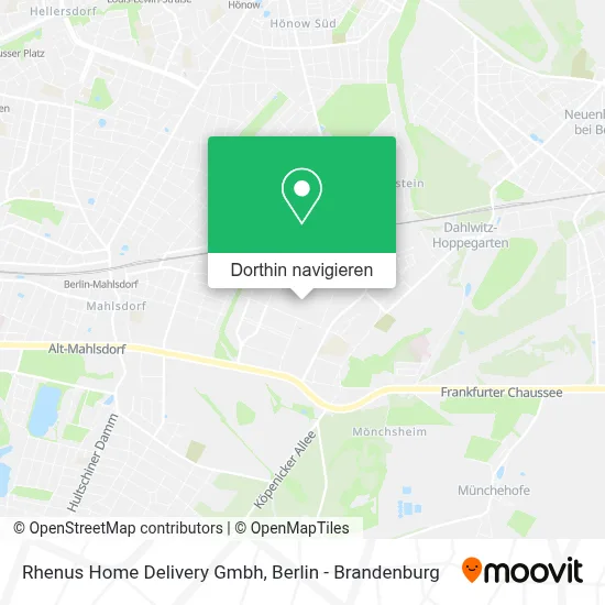 Rhenus Home Delivery Gmbh Karte