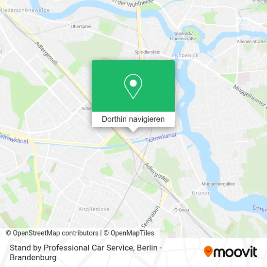 Stand by Professional Car Service Karte