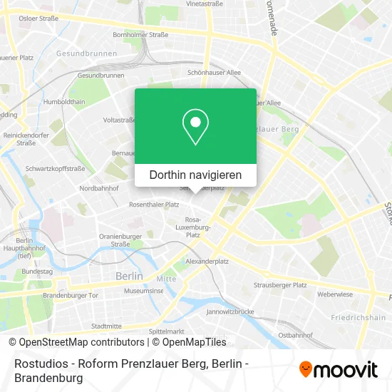 Rostudios - Roform Prenzlauer Berg Karte