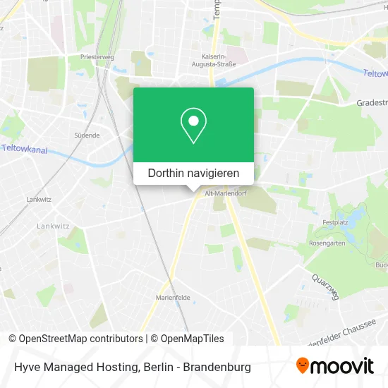 Hyve Managed Hosting Karte