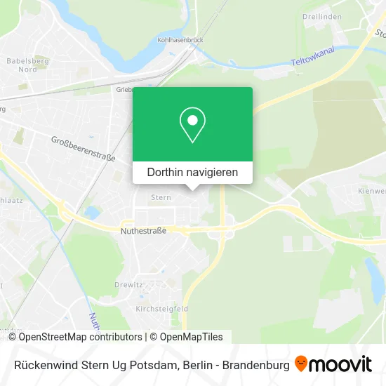 Rückenwind Stern Ug Potsdam Karte
