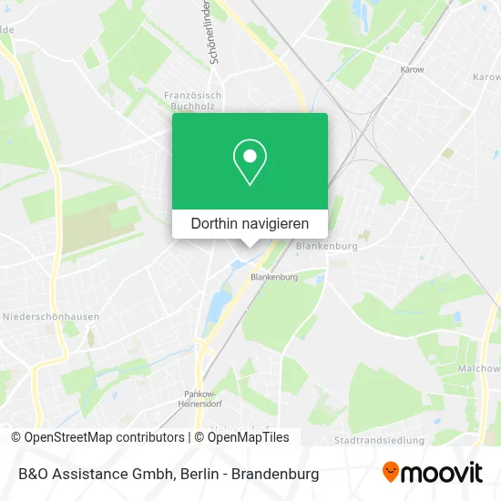 B&O Assistance Gmbh Karte