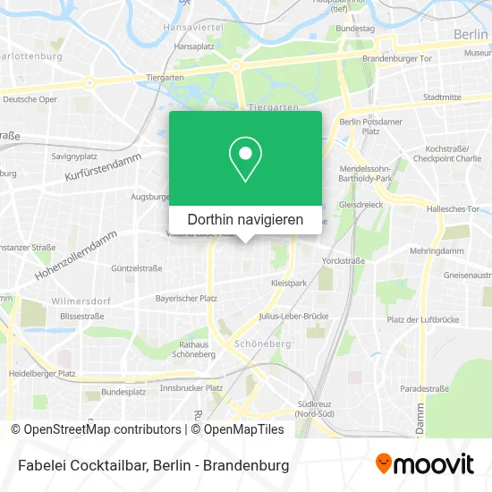 Fabelei Cocktailbar Karte