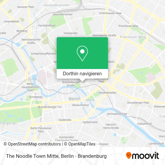 The Noodle Town Mitte Karte