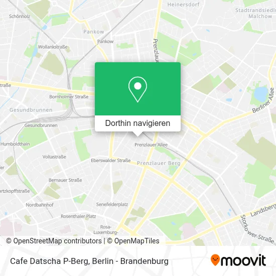 Cafe Datscha P-Berg Karte