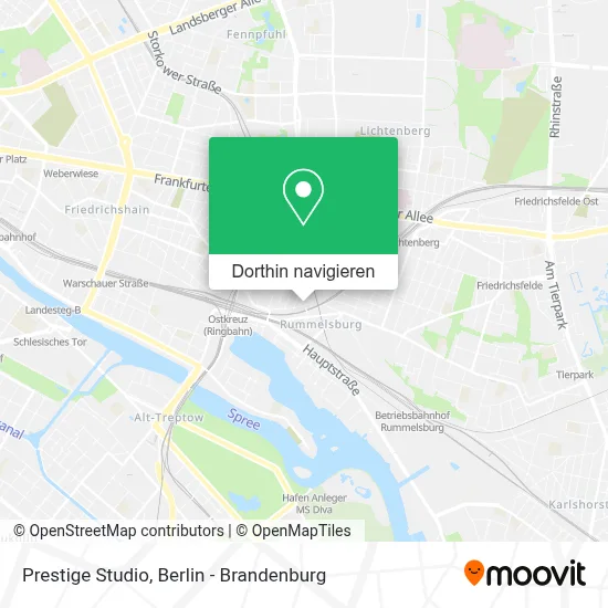 Prestige Studio Karte