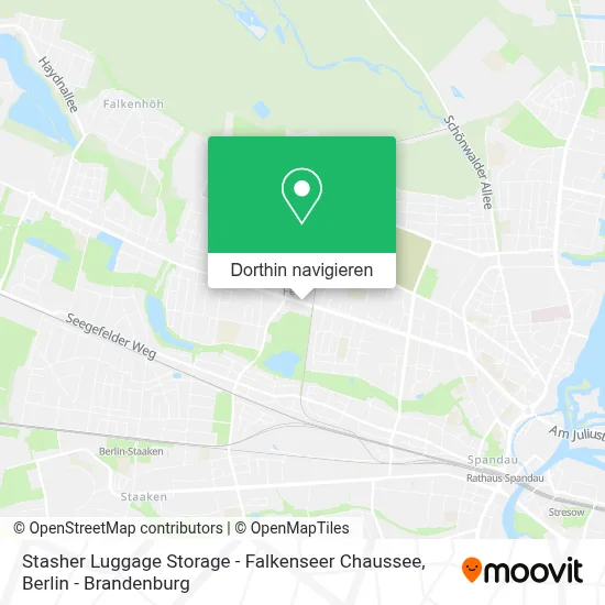 Stasher Luggage Storage - Falkenseer Chaussee Karte