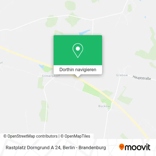 Rastplatz Dorngrund A 24 Karte