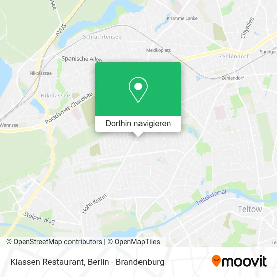Klassen Restaurant Karte