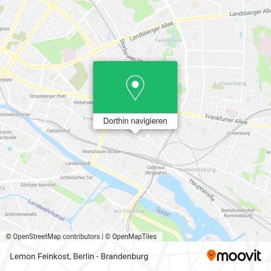 Lemon Feinkost Karte