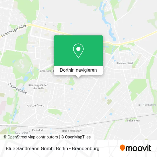 Blue Sandmann Gmbh Karte