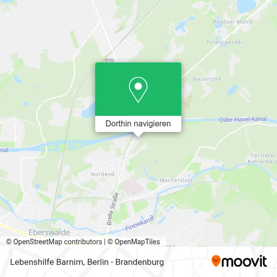 Lebenshilfe Barnim Karte