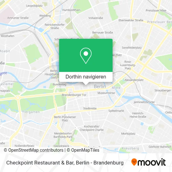Checkpoint Restaurant & Bar Karte