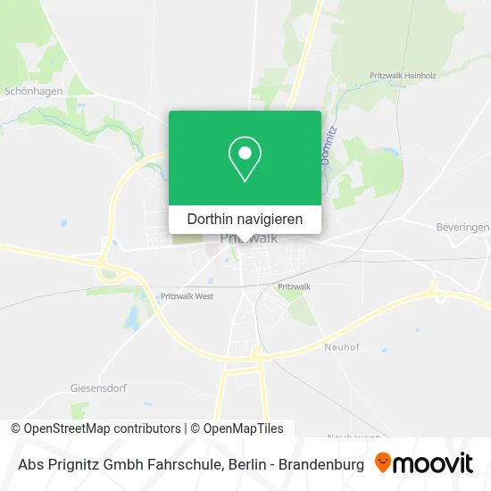 Abs Prignitz Gmbh Fahrschule Karte
