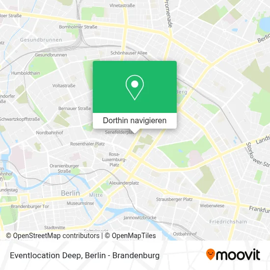 Eventlocation Deep Karte