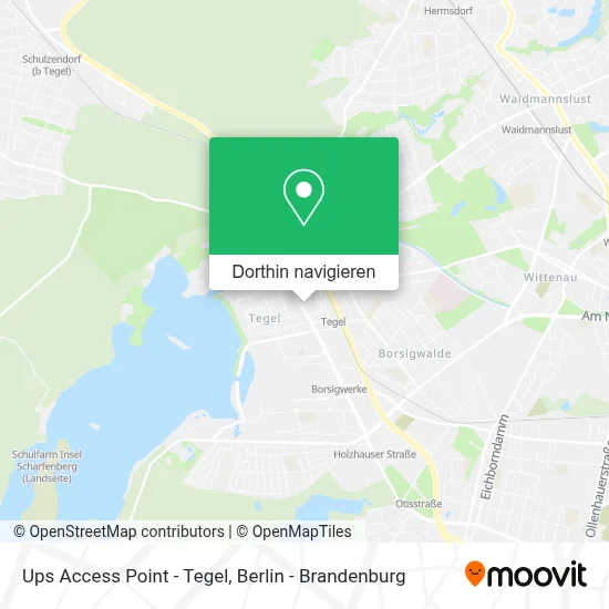 Ups Access Point - Tegel Karte