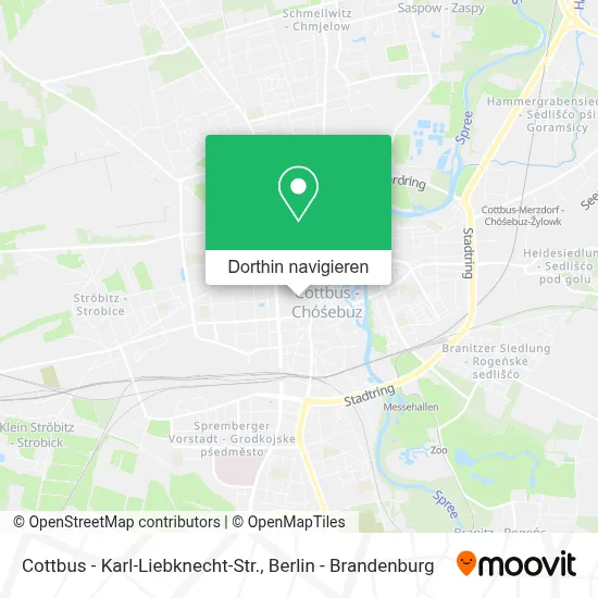 Cottbus - Karl-Liebknecht-Str. Karte