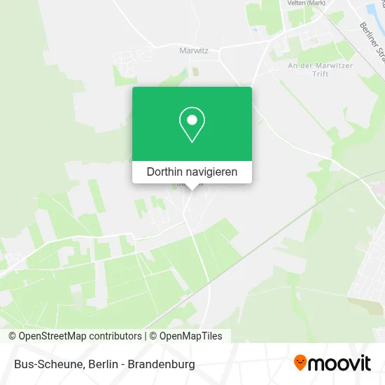Bus-Scheune Karte