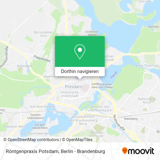 Röntgenpraxis Potsdam Karte