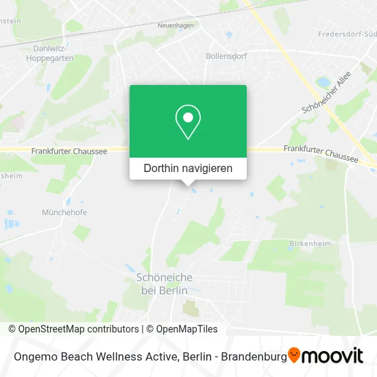 Ongemo Beach Wellness Active Karte