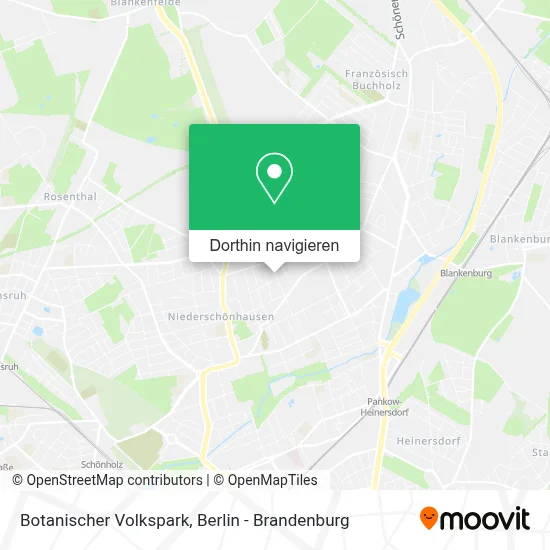 Botanischer Volkspark Karte