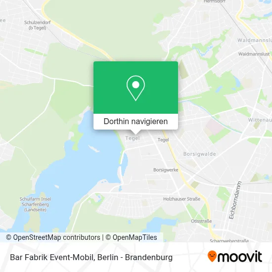 Bar Fabrik Event-Mobil Karte