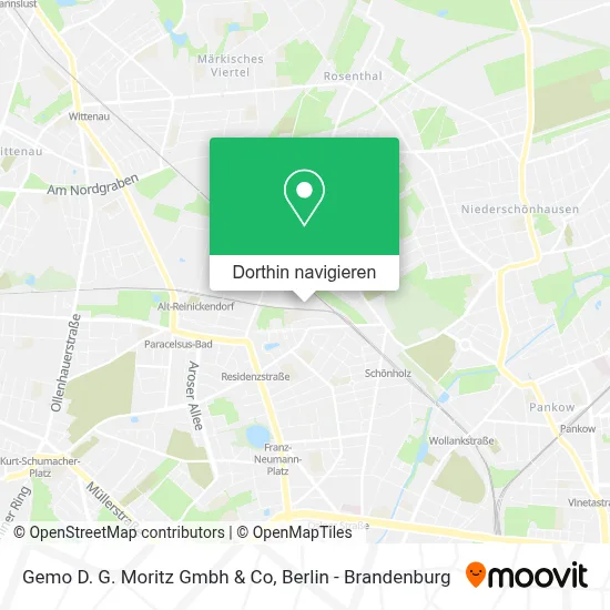 Gemo D. G. Moritz Gmbh & Co Karte