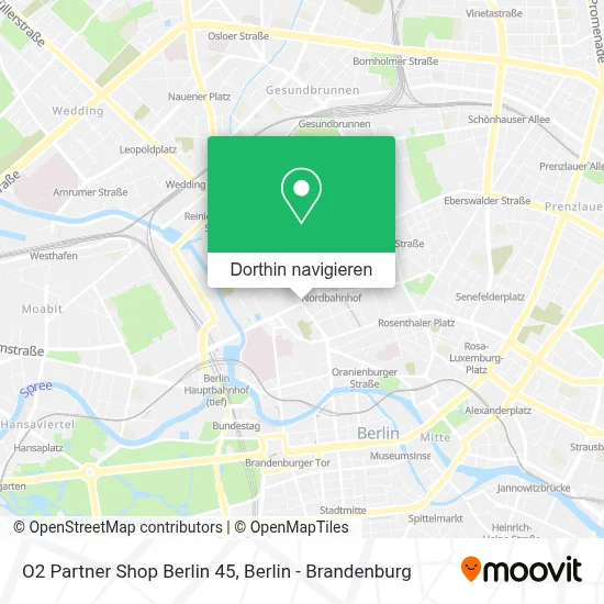 O2 Partner Shop Berlin 45 Karte