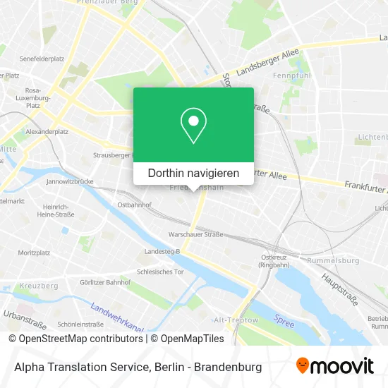 Alpha Translation Service Karte