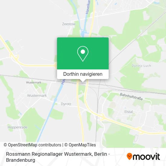 Rossmann Regionallager Wustermark Karte