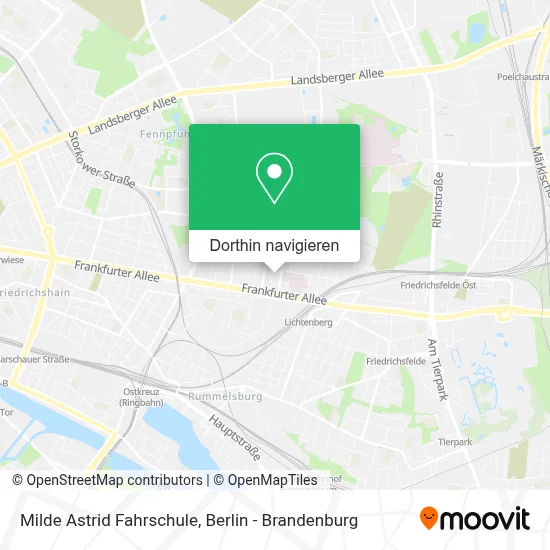 Milde Astrid Fahrschule Karte