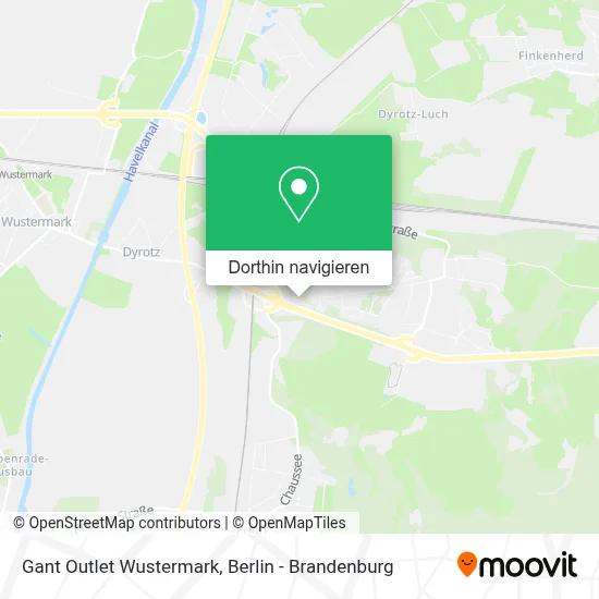 Gant Outlet Wustermark Karte